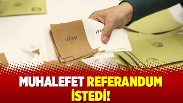 Muhalefet referandum istedi!