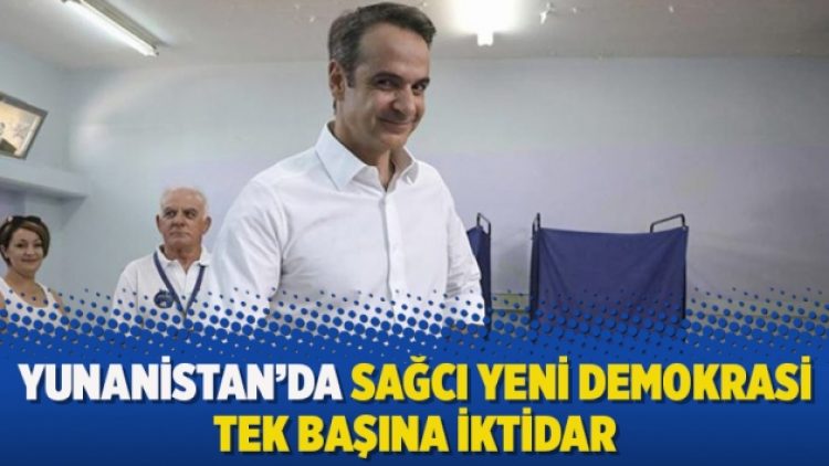 Yunanistan’da sağcı Yeni Demokrasi tek başına iktidar
