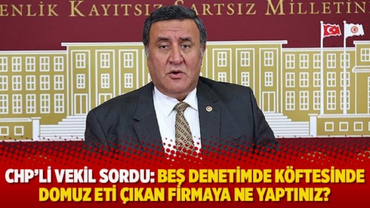 CHP’li vekil sordu: Beş denetimde köftesinde domuz eti çıkan firmaya ne yaptınız?
