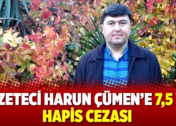 Gazeteci Harun Çümen’e 7,5 yıl hapis cezası