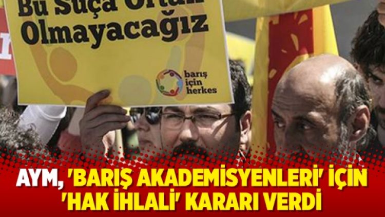 AYM, ‘Barış Akademisyenleri’ için ‘hak ihlali’ kararı verdi