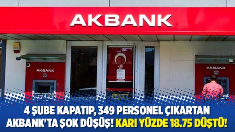 Akbank’ta şok düşüş! Karı yüzde 18.75 düştü!