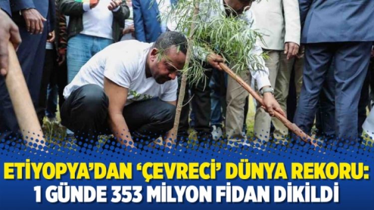 Etiyopya’dan ‘çevreci’ dünya rekoru: 1 günde 353 milyon fidan dikildi