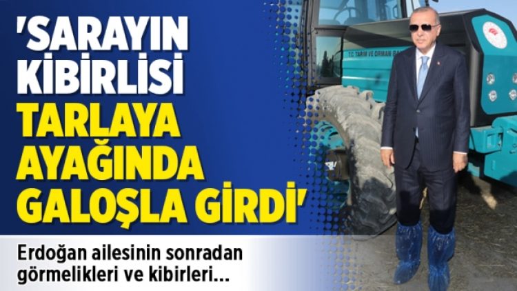 ‘Sarayın kibirlisi tarlaya ayağında galoşla girdi’