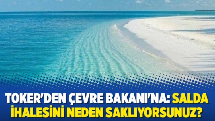 Toker’den Çevre Bakanı’na: Salda ihalesini neden saklıyorsunuz?