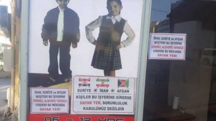“Suriyeli bu dükkana girerse dayak yer” afişi asan esnafa ceza