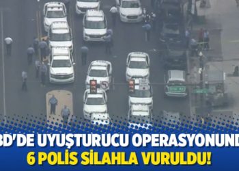 ABD’de  uyuşturucu operasyonunda 6 polis silahla vuruldu!