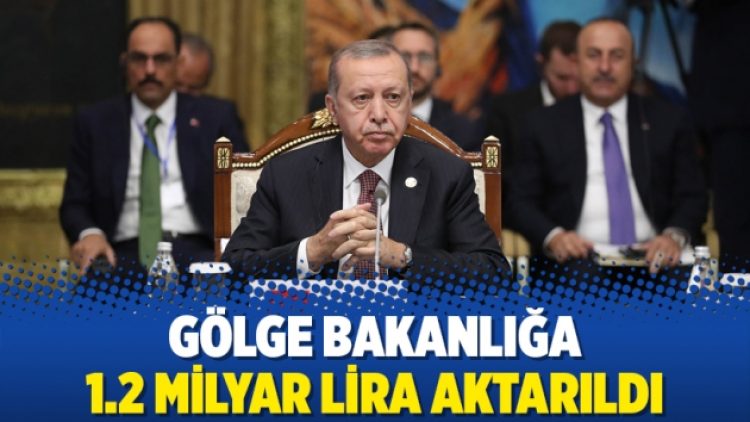 Gölge bakanlığa 1.2 milyar lira aktarıldı