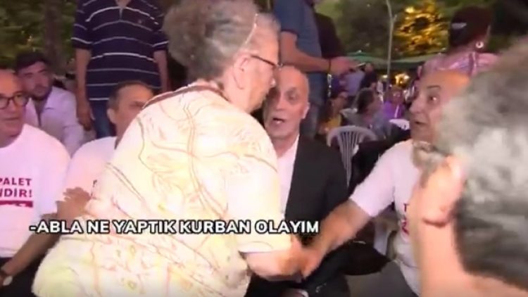 Türk-İş Başkanı Atalay’a yaşlı teyzeden tepki: Sen sus, sen hiç konuşma!
