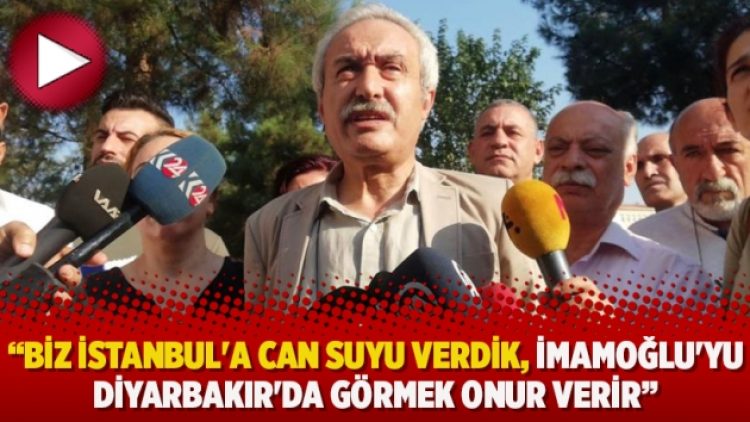 Mızraklı: Biz İstanbul’a can suyu verdik, İmamoğlu’yu Diyarbakır’da görmek onur verir