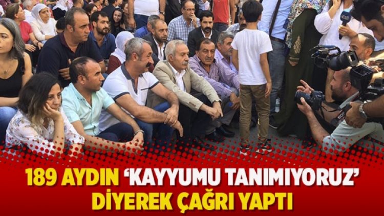 189 aydın ‘kayyumu tanımıyoruz’ diyerek çağrı yaptı