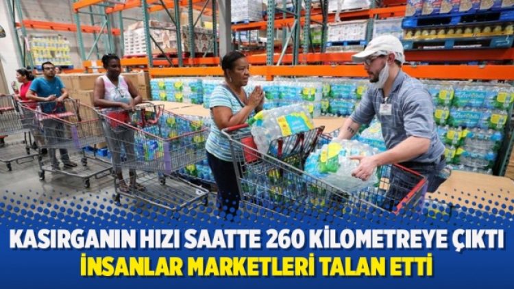 Dorian Kasırgası’nın hızı saatte 260 kilometreye çıktı