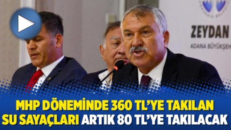 MHP döneminde 360 TL’ye takılan su sayaçları artık 80 TL’ye takılacak