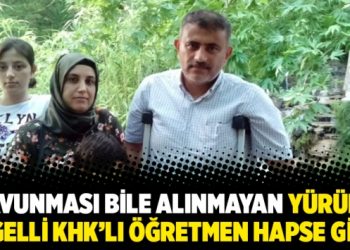 Savunması bile alınmayan yürüme engelli KHK’lı öğretmen hapse girdi