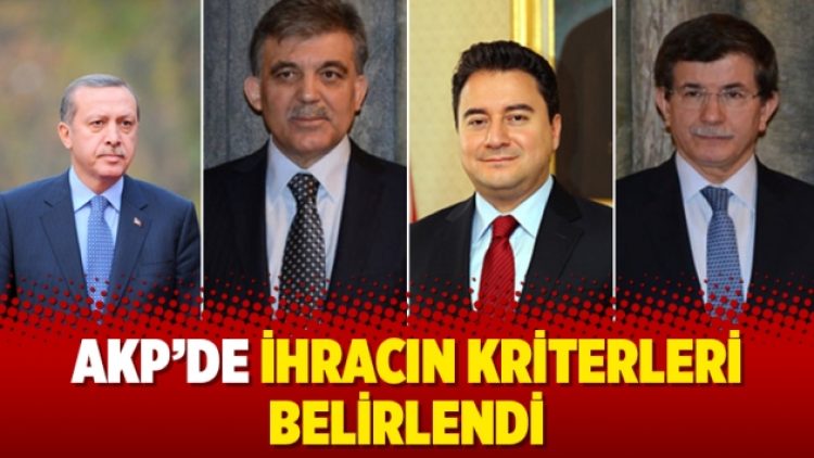 AKP’de ihracın kriterleri belirlendi