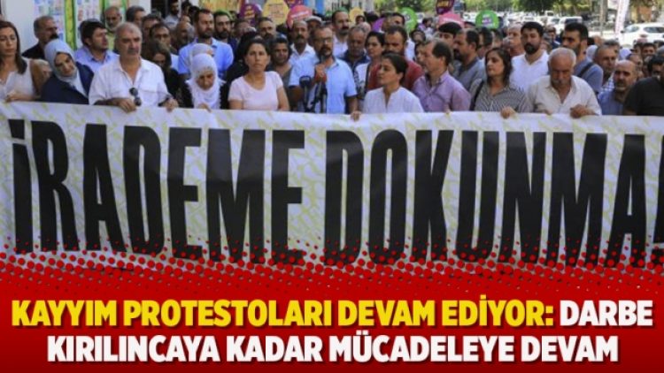 Kayyım atamalarının 20. gününde protestolar devam ediyor: “Darbe kırılıncaya kadar mücadeleye devam”