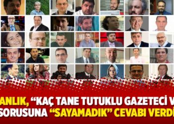 Bakanlık, “kaç tane tutuklu gazeteci var” sorusuna “Sayamadık” cevabı verdi