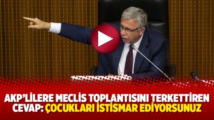 AKP’lilere meclis toplantısını terkettiren cevap: Çocukları istismar ediyorsunuz
