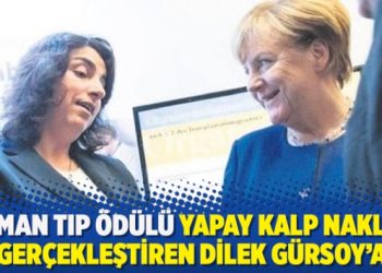 Alman Tıp Ödülü Dilek Gürsoy’a