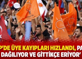 ‘AKP’de üye kayıpları hızlandı, parti dağılıyor ve gittikçe eriyor’