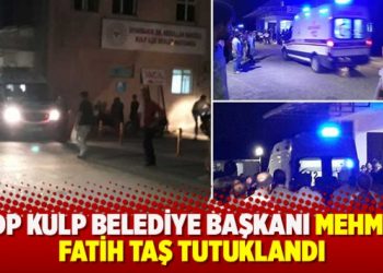 HDP Kulp Belediye Başkanı Mehmet Fatih Taş tutuklandı