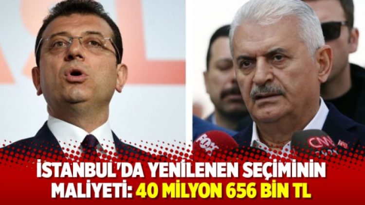 İstanbul’da yenilenen seçiminin maliyeti: 40 milyon 656 bin TL