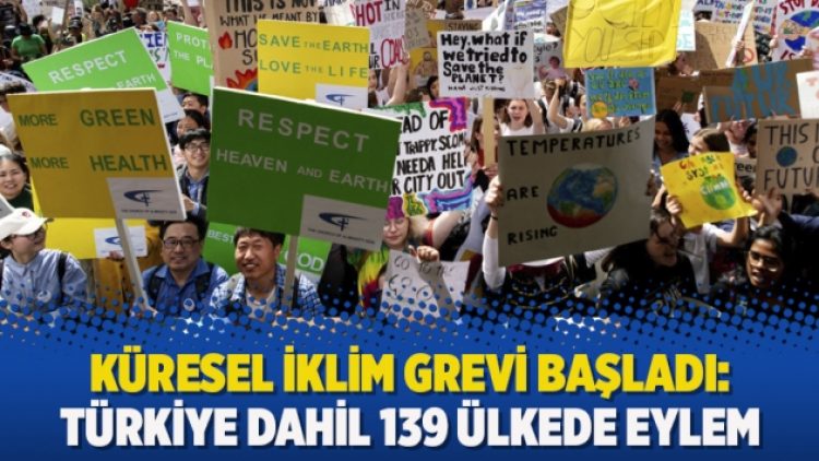Küresel İklim Grevi başladı: Türkiye dahil 139 ülkede eylem