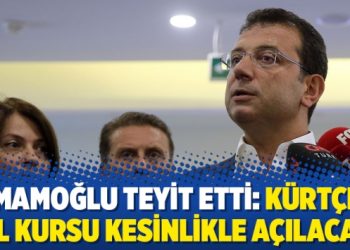İmamoğlu teyit etti: Kürtçe dil kursu kesinlikle açılacak