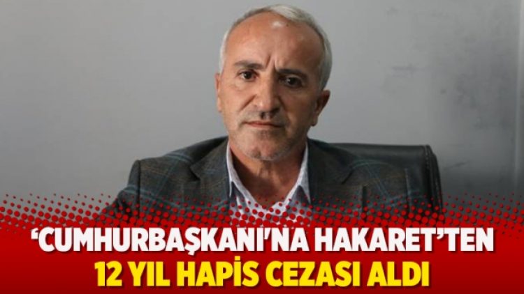 “Cumhurbaşkanı’na hakaret”ten 12 yıl hapis cezası aldı