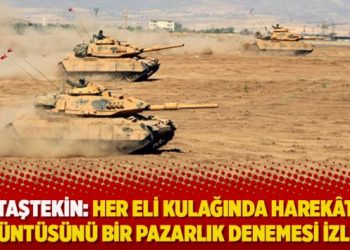 Taştekin: Her eli kulağında harekât görüntüsünü bir pazarlık denemesi izliyor