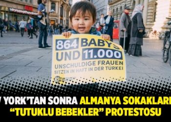 New York’tan sonra Almanya sokaklarında “tutuklu bebekler” protestosu