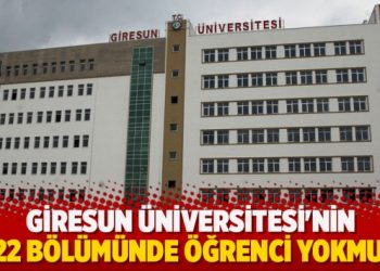 Giresun Üniversitesi’nin 122 bölümünde öğrenci yokmuş