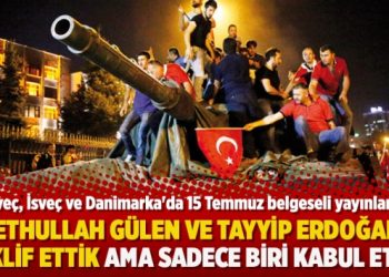 “Fethullah Gülen ve Tayyip Erdoğan’a teklif ettik ama sadece biri kabul etti”