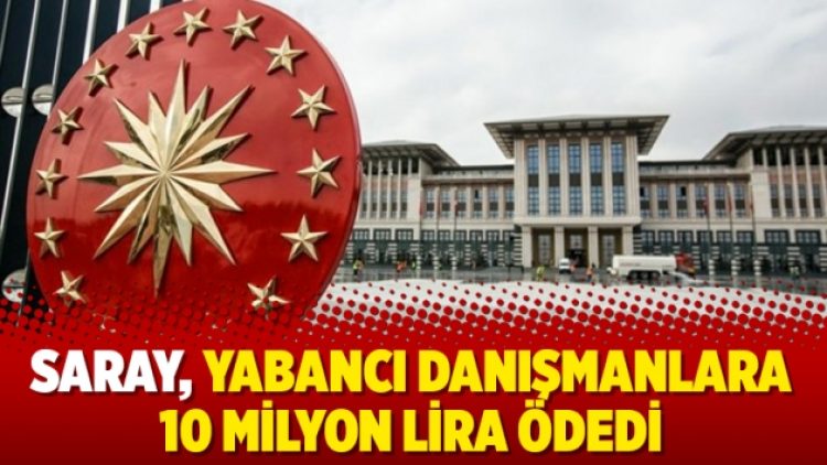 Saray, yabancı danışmanlara 10 milyon lira ödedi