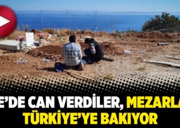 Ege’de can verdiler, mezarları Türkiye’ye bakıyor