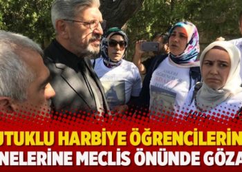 Tutuklu harbiye öğrencilerinin annelerine meclis önünde gözaltı