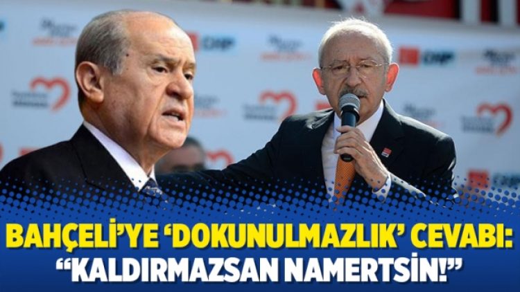 Bahçeli’ye ‘dokunulmazlık’ cevabı: “Kaldırmazsan namertsin!”