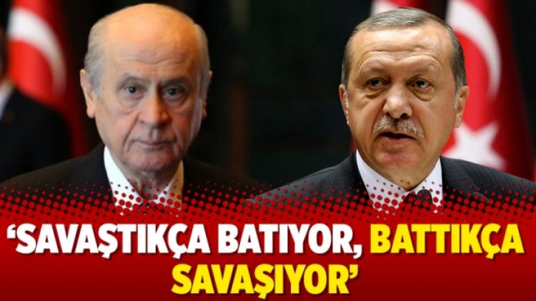 Savaştıkça batıyor, battıkça savaşıyor