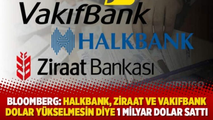 Bloomberg: Halkbank, Ziraat ve Vakıfbank dolar yükselmesin diye 1 milyar dolar sattı