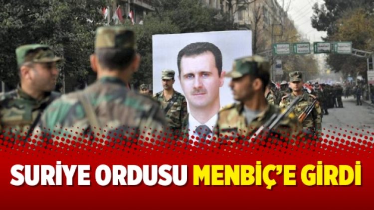 Suriye Ordusu Menbiç’e girdi