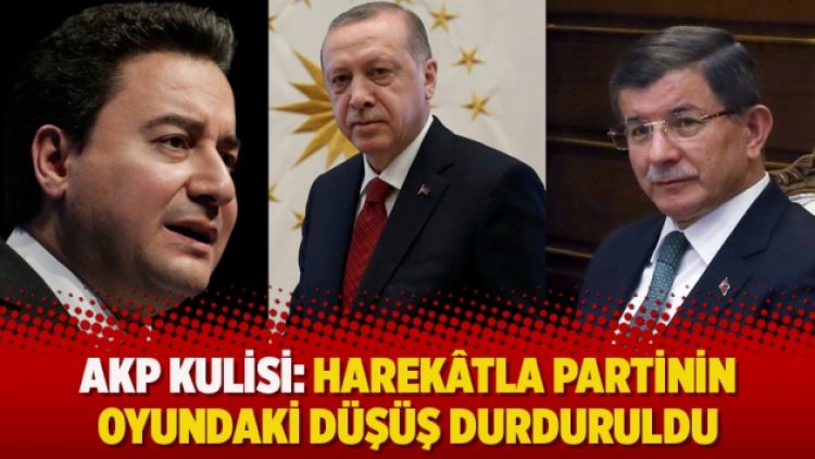 AKP kulisi: Harekâtla partinin oyundaki düşüş durduruldu