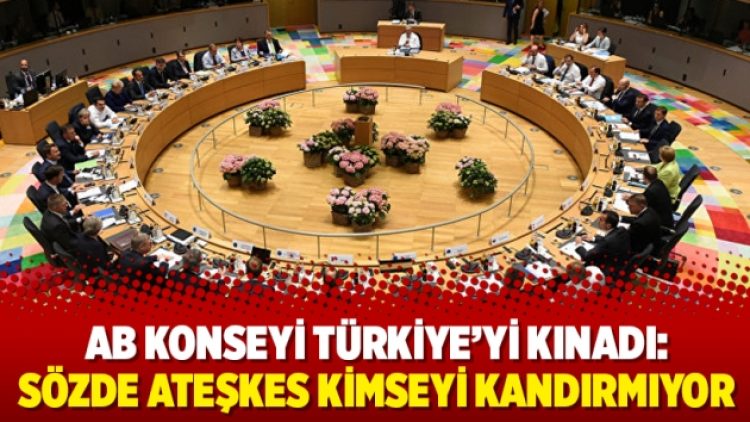 AB konseyi Türkiye’yi kınadı: Sözde ateşkes kimseyi kandırmıyor