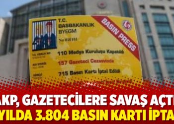 AKP, gazetecilere savaş açtı: 5 yılda 3.804 basın kartı iptal!