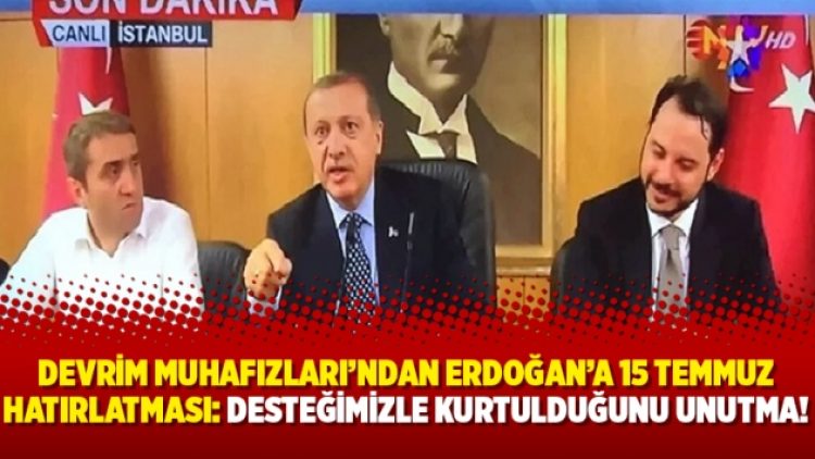 Devrim Muhafızları’ndan Erdoğan’a 15 Temmuz hatırlatması: Desteğimizle kurtulduğunu unutma!