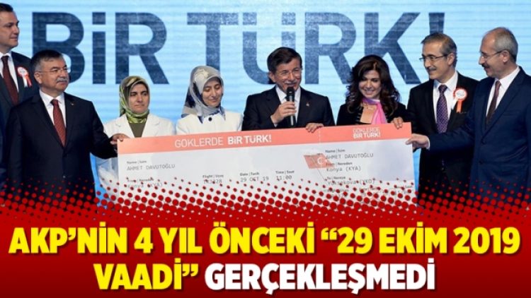 AKP’nin 4 yıl önceki “29 Ekim 2019 vaadi” gerçekleşmedi