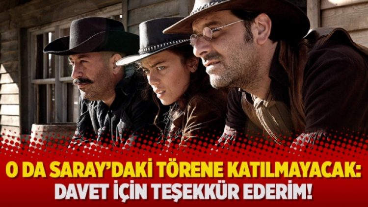 O da Saray’daki törene katılmayacak: Davet için teşekkür ederim!