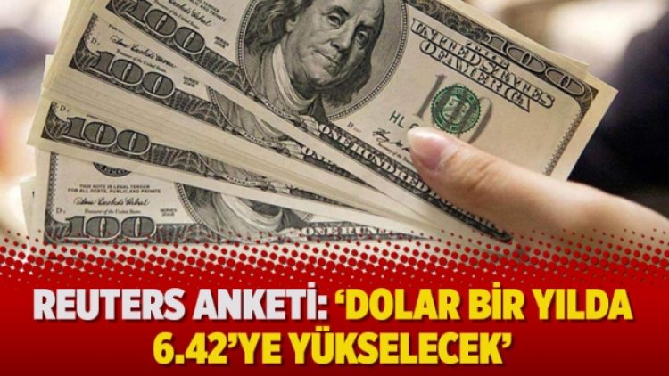 Reuters anketi: ‘Dolar bir yılda 6.42’ye yükselecek’