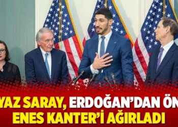 Beyaz Saray, Erdoğan’dan önce Enes Kanter’i ağırladı