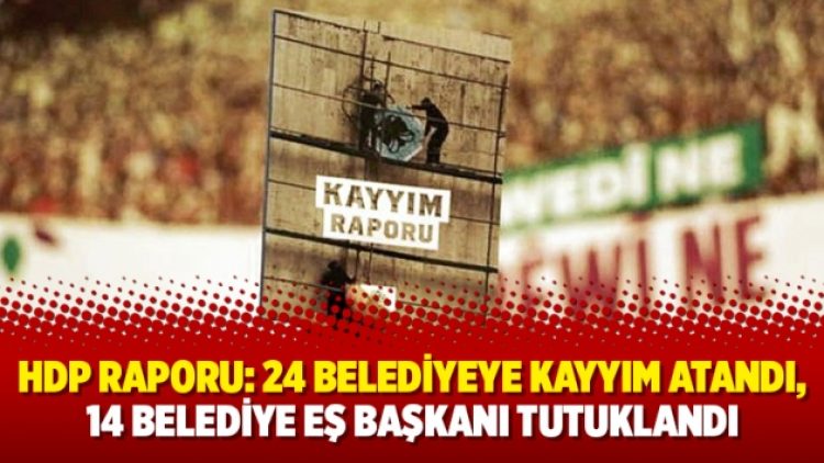 HDP raporu: 24 belediyeye kayyım atandı, 14 belediye eş başkanı tutuklandı