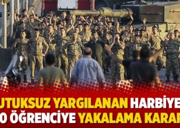 Tutuksuz yargılanan Harbiyeli 70 öğrenciye yakalama kararı